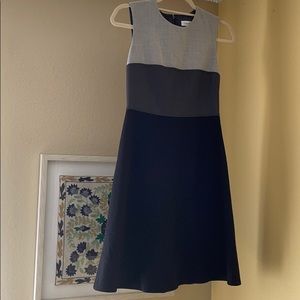 Calvin Klein Black and Grey Dress